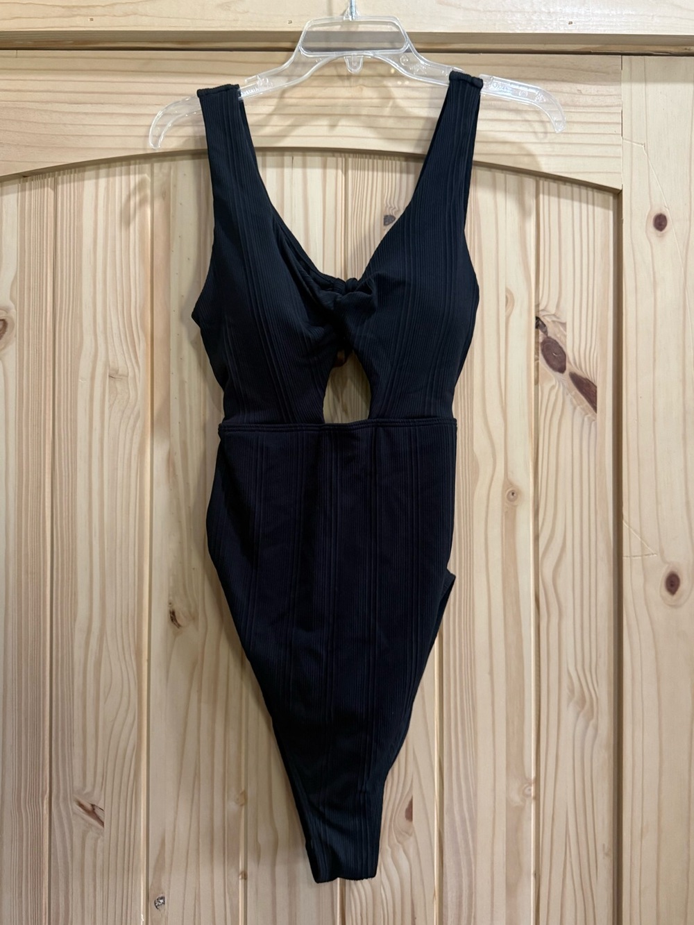 Target Black Twist Front One-Piece Maternity Swimsuit - Picture 2 of 9